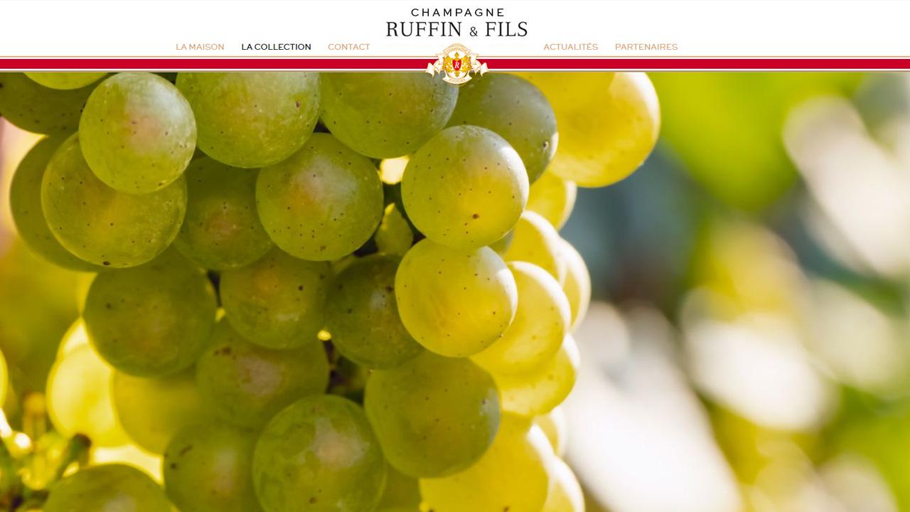 Site internet Champagne RUFFIN & Fils